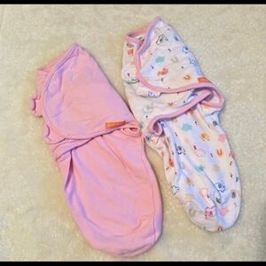 SwaddleMe Pink and White Patterned Baby Swaddles